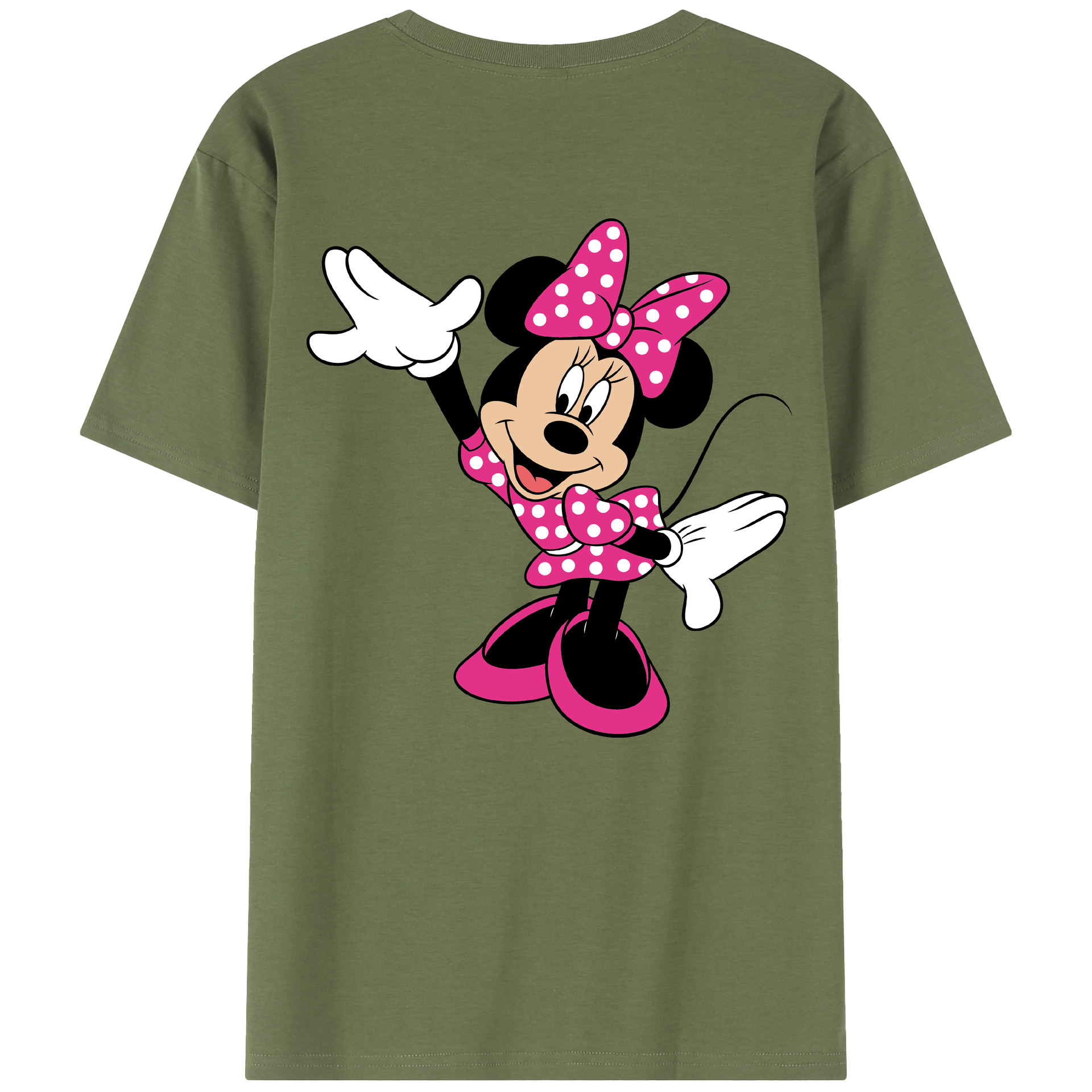 （画像用） ミッキーマウス Mickey Mouse 綿100％半袖Tシャツ（背面プリント）